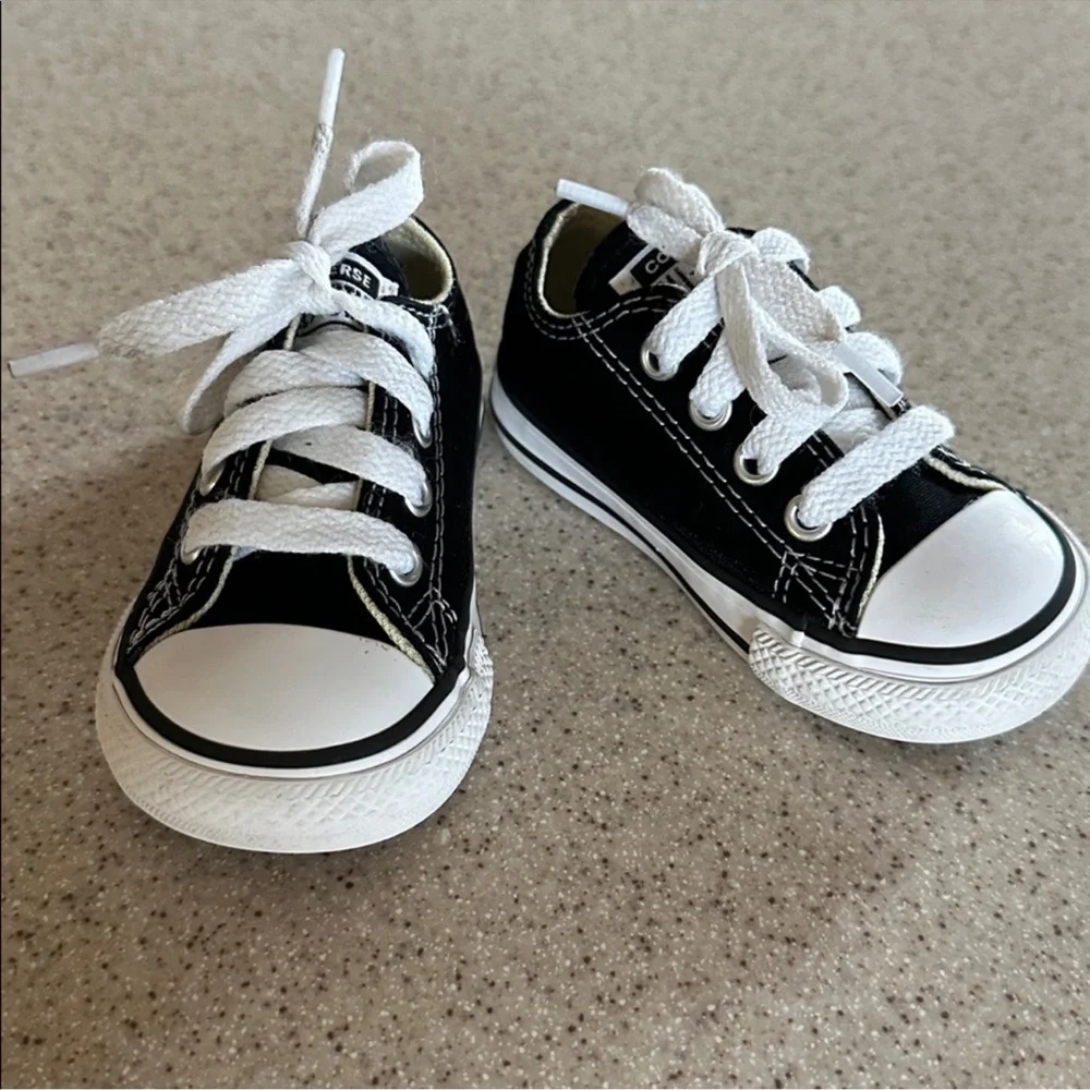 CONVERSE All Star Black Canvas Sneakers Toddler Size 4